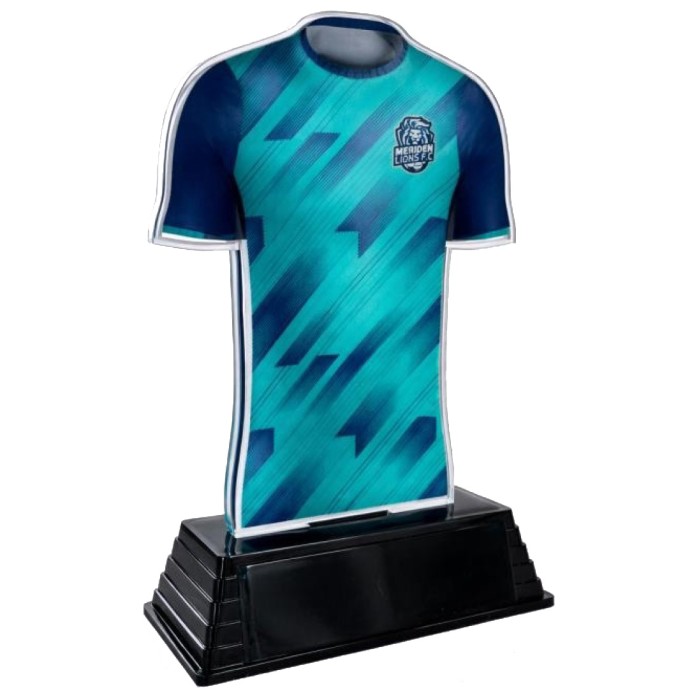 **SPECIAL BUY** CLICK AND GO CUSTOM KIT FOOTBALL TROPHY - 16CM